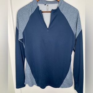 Adidas Golf Half Zip along Sleeve Top